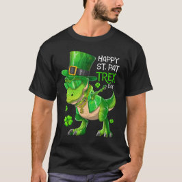 Dino Dabbing St patricks day för lycklig St Pat Tr T Shirt