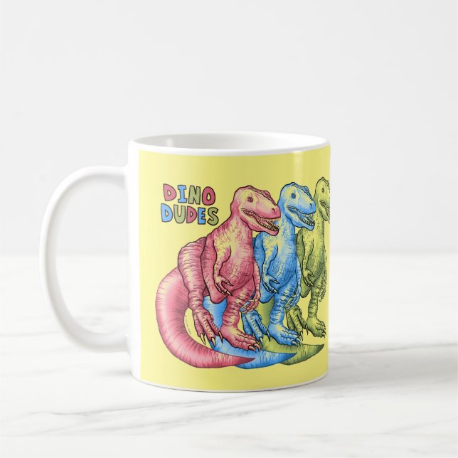 Dino Dudes Dinosaurer Mugg (Vänster)