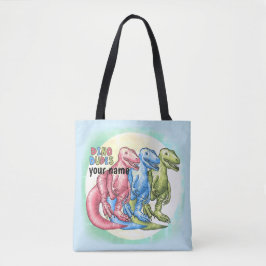 Dino Dudes Dinosaurs Tote Bag Tygkasse