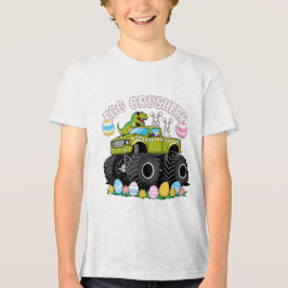 Dino Egg Crusher Monster Lastbil Påsk T Shirt