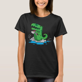 dino einhorn pool party sommer design t shirt