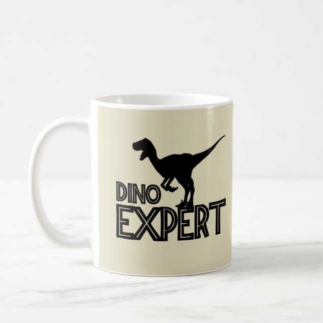 Dino Expert - Dinosaur Älskare Kaffemugg (Vänster)