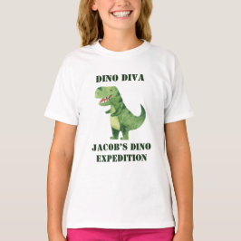 Dino Explorer Syster Dinosaurie Födelsedagsfest T Shirt