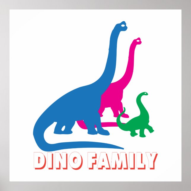 Dino-familjen Poster (Framsidan)