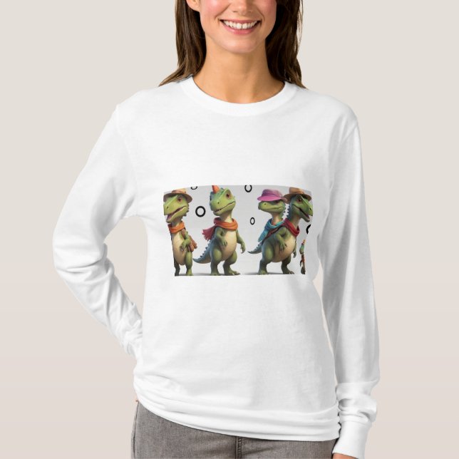 Dino Family Äventyr T Shirt (Framsida)