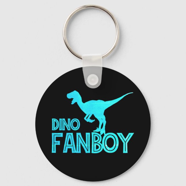 Dino Fanboy - Dinosaur Älskare Nyckelring (Framsida)