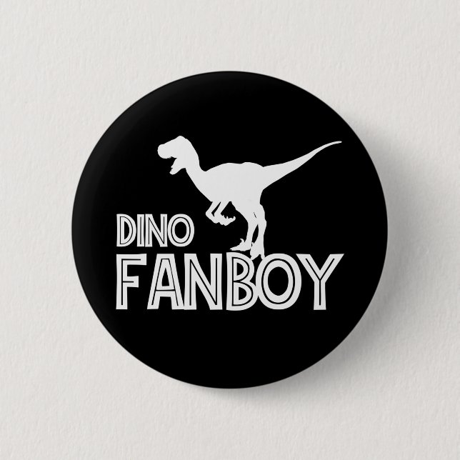 Dino Fanboy - Dinosaurieälskare Knapp (Framsida)
