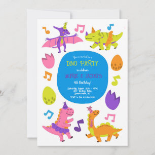 Dino-fest Inbjudningar