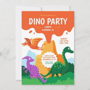 Dino-fest Inbjudningar