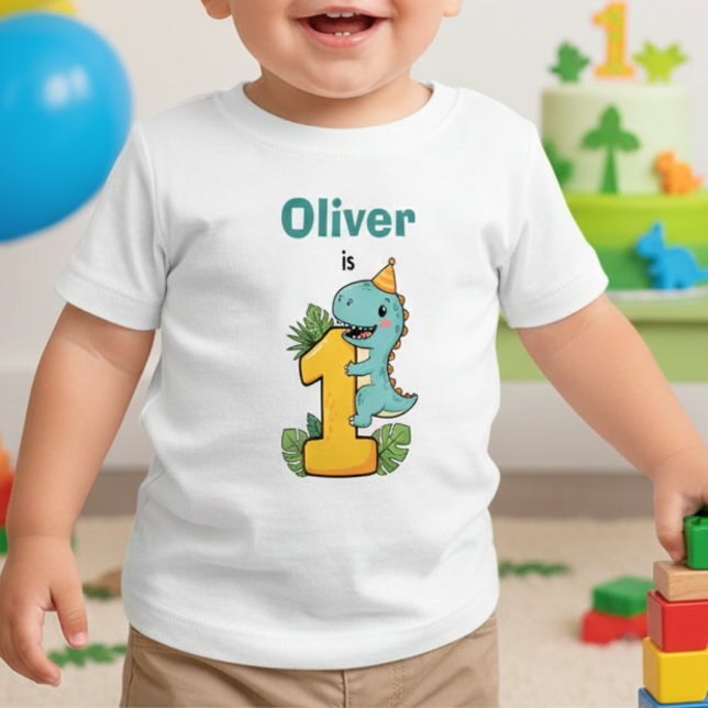 Dino First Birthday T Shirt (Skapare uppladdad)