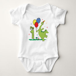 Dino First Birthday T Shirt