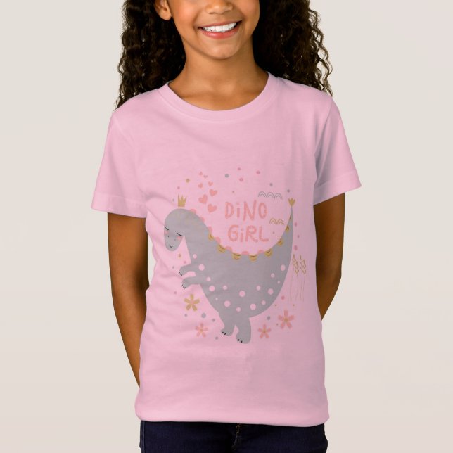 Dino Flicka T Shirt (Framsida)
