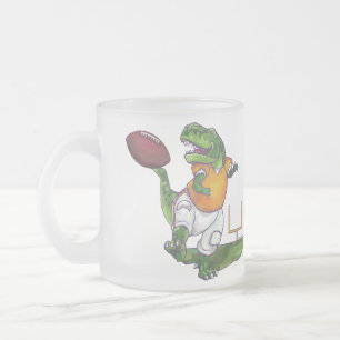 Dino Football Player Frostad Glasmugg