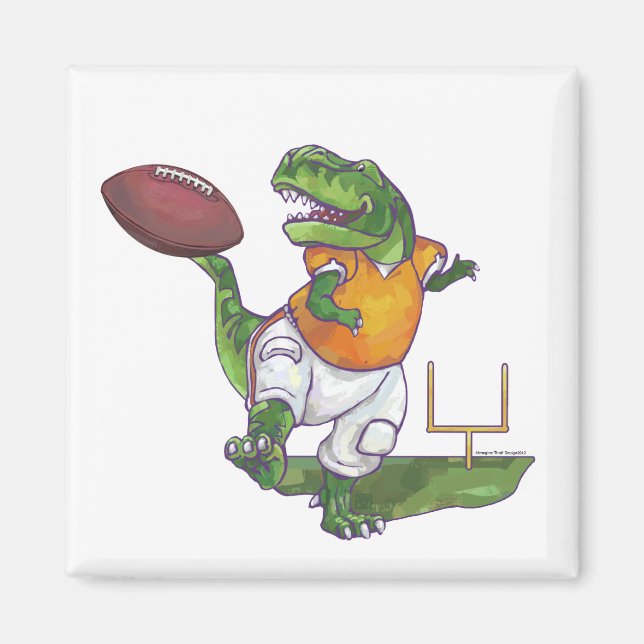 Dino Football Player Magnet (Framsidan)