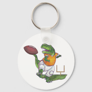 Dino Football Player Nyckelring