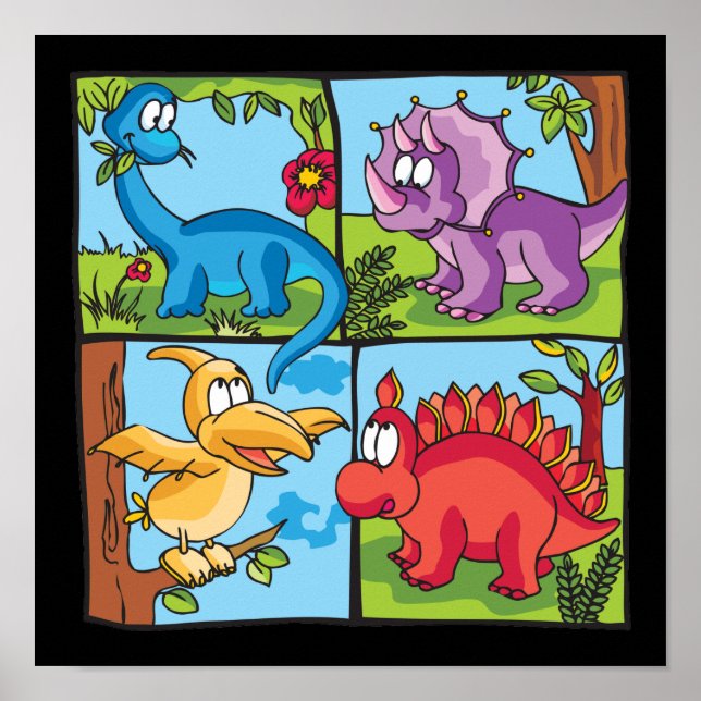 Dino Friends Poster (Framsidan)