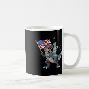 Dino-Frihetsgudinnan 4:e juli: Lena Boys Amer Kaffemugg