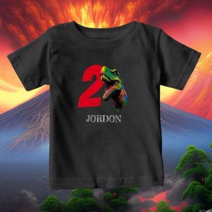 Dino Glad födelsedag på 2-årsdagen T Shirt