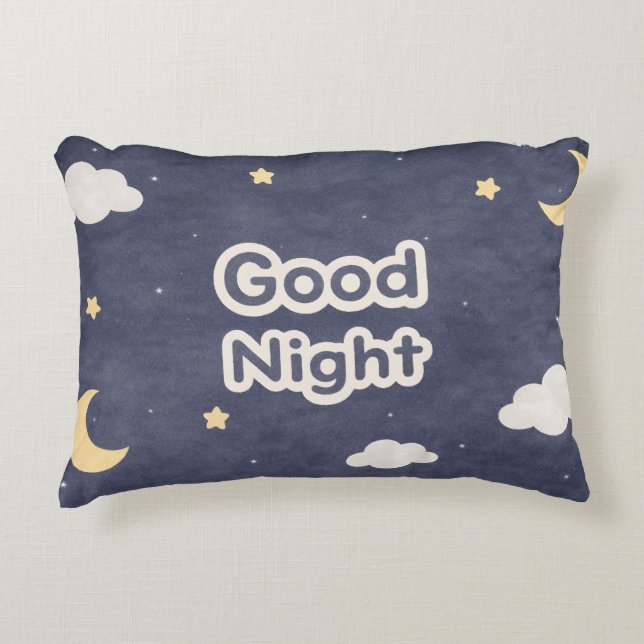 Dino Good Night Pillow Prydnadskudde (Framsidan)