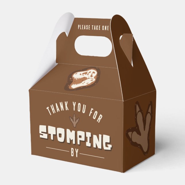 Dino Gräver Dinosaur Excavation Birthday Favor Box Presentaskar (Framsidan Sidan)
