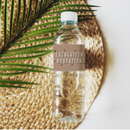 Dino Gräver Hydration-Födelsedagsfest för brytning Vattenflaskor Etikett