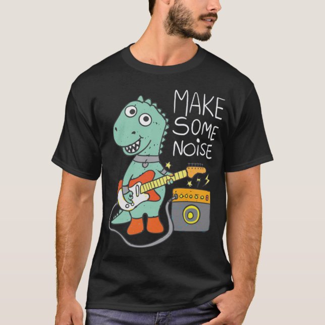 Dino guitarist t shirt (Framsida)