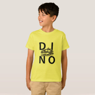 DINO - Gult Kids' Hanes TAGLESS® T-Shirt