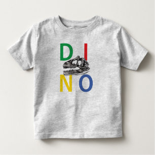 DINO - Heather Grått Småbarn Bra Jersey T-Shirt