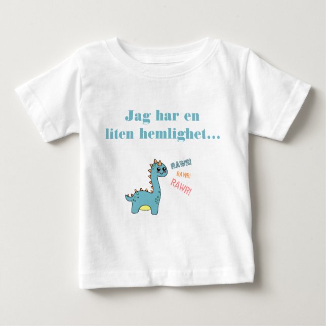 Dino hemskilska bli storebror t shirt (Framsida)
