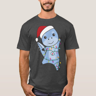 Dino jul-djur Fairy Ljus Dino T Shirt