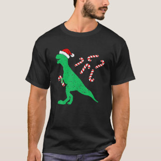 Dino jul Pajamas Boys Trex Dinosaur Candy Ca T Shirt