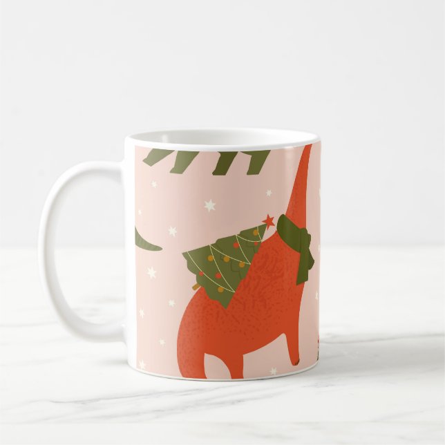 Dino-jul Party: Träd Rex Kaffemugg (Vänster)