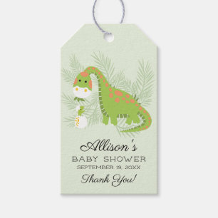 Dino Kärlek Boys Baby Shower Gift Märkre Presentetikett
