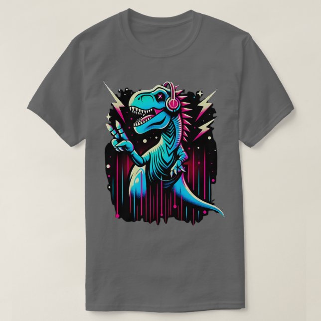 Dino Kärlek fredliga TRex Paleontology dinosaurs T Shirt (Design framsida)