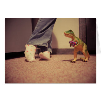 Dino kärlek hälsningskort