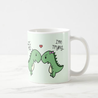 Dino Kärlek Mugg! [I Grönt] Kaffemugg