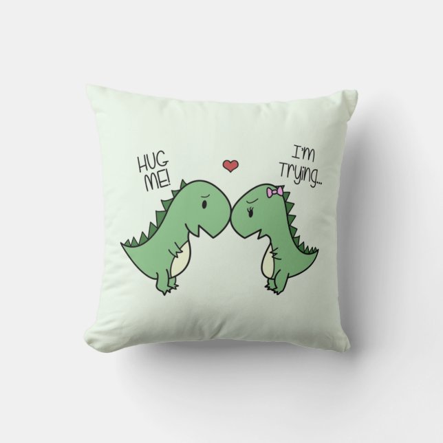 Dino Kärlek Pillow! Kudde (Framsida)
