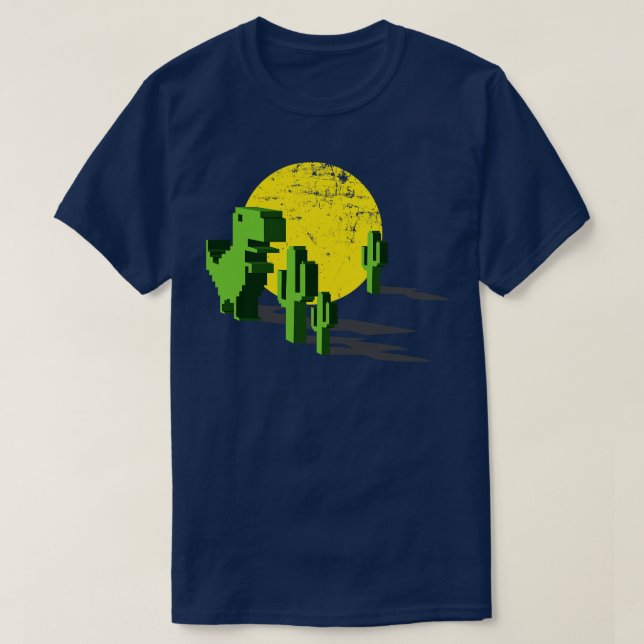 Dino-krom ingen internetanslutning t shirt (Design framsida)
