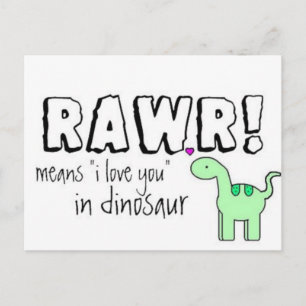 Dino Lingo Vykort
