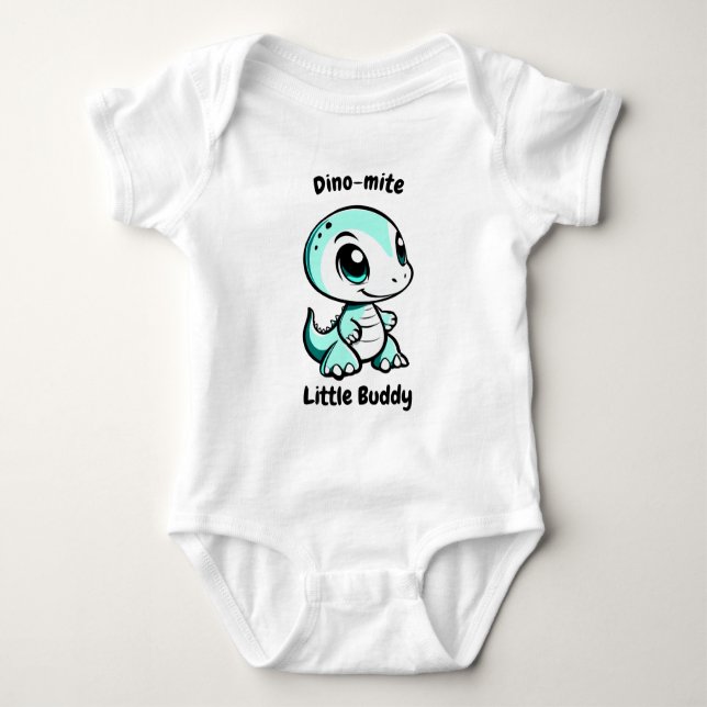 Dino Little Buddy Småbarn Bodykostym T Shirt (Framsida)