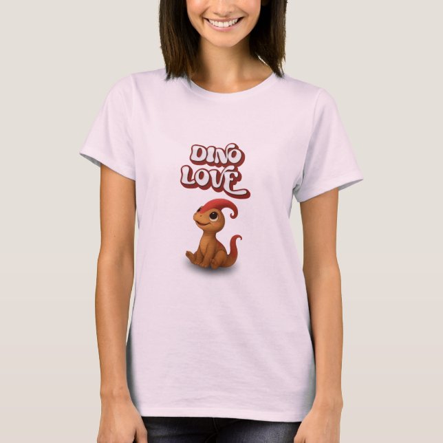 Dino Love – Kammli Looks Up T Shirt (Framsida)