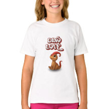Dino Love T-shirt med Kammli