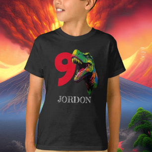 Dino Lycklig 9:e födelsedagen T Shirt