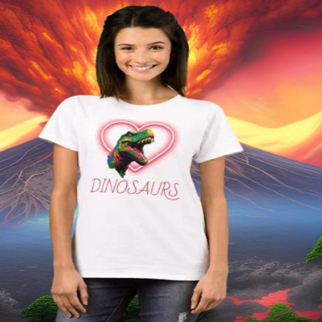 Dino Lycklig Kärlek Dinosaurs T Shirt (Bring your dream party to life with our selection of quality Dinosaur themed party supplies )