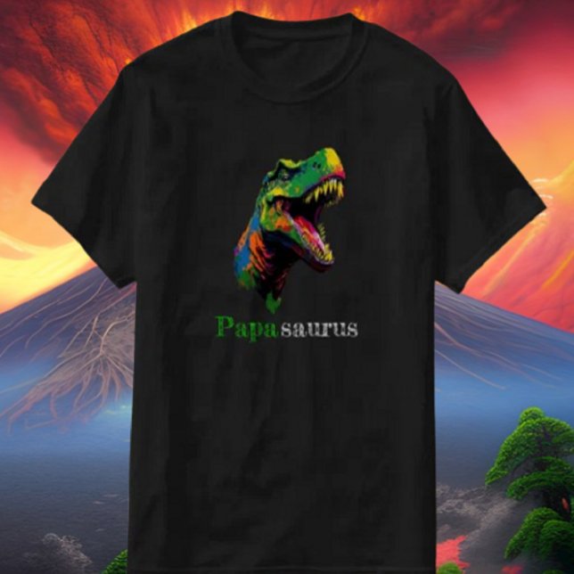 Dino Lycklig Pappa T Shirt (Bring your dream party to life with our selection of quality Dinosaur themed party supplies )