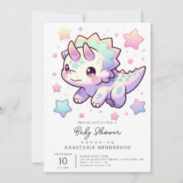 Dino Majestic Dinosaur Baby Shower Inbjudningar