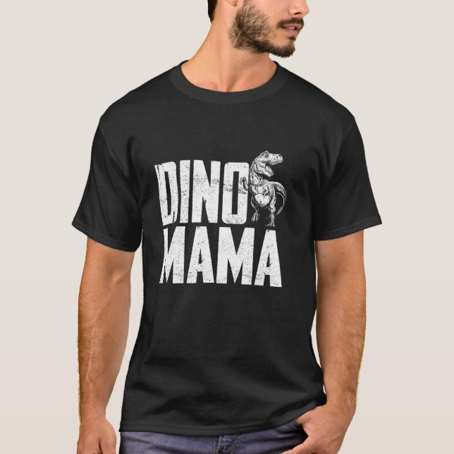 Dino Mamma Dinosaur Matching Family T Rex T Shirt (Framsida)