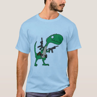 Dino med vapen t-shirt