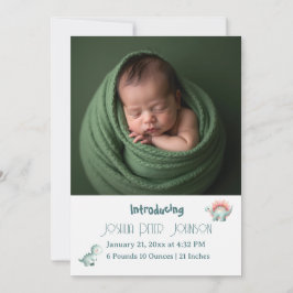 Dino Mite Babyfirande Annonsering