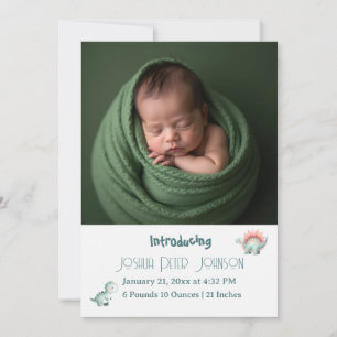 Dino Mite Babyfirande Annonsering